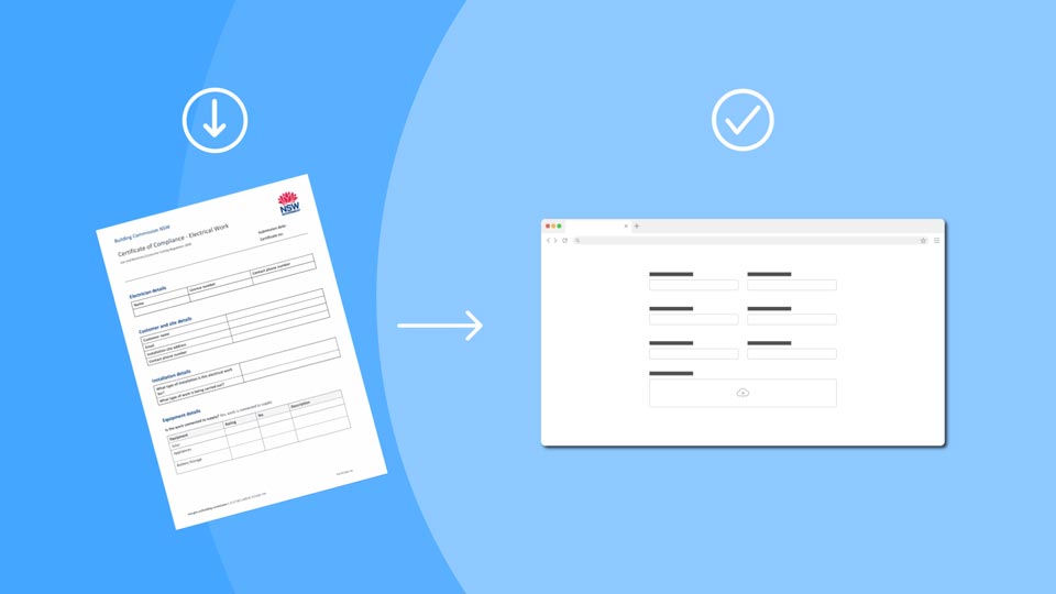 Uploading forms to the new BCNSW portal