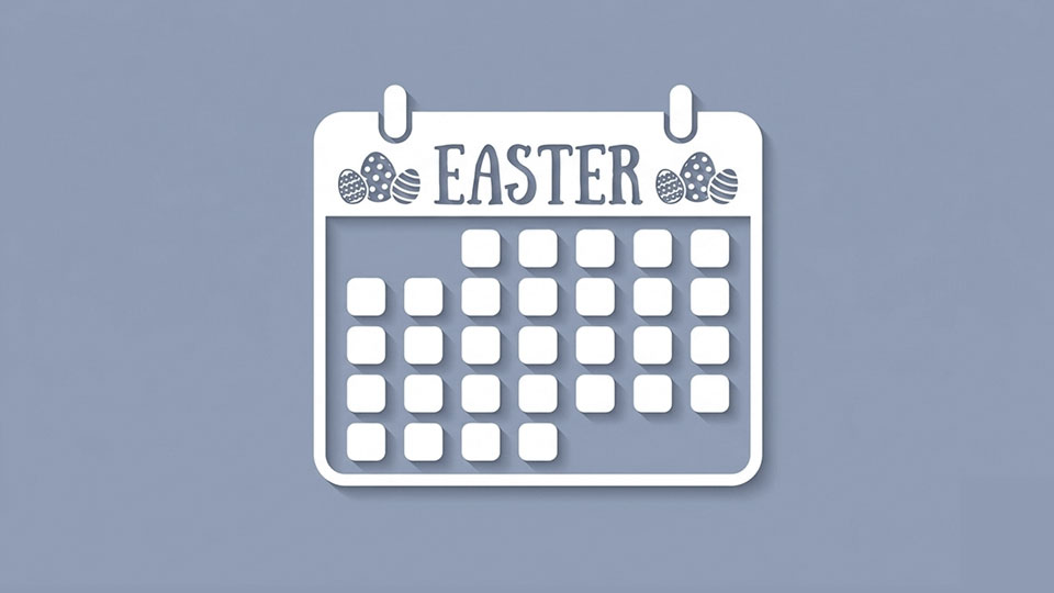 An Easter themed calendar